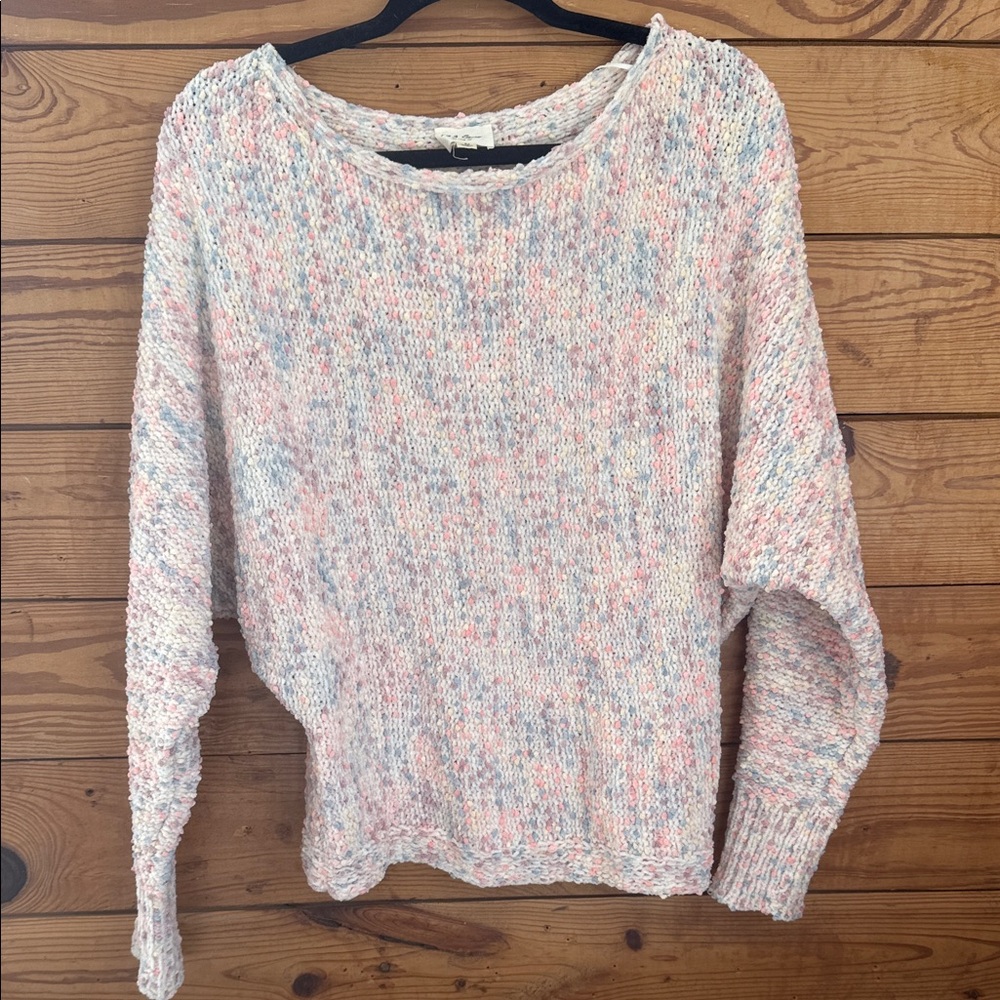 NWOT 1.4.3. Story by Line Up Pastel Knit Women's Sweater